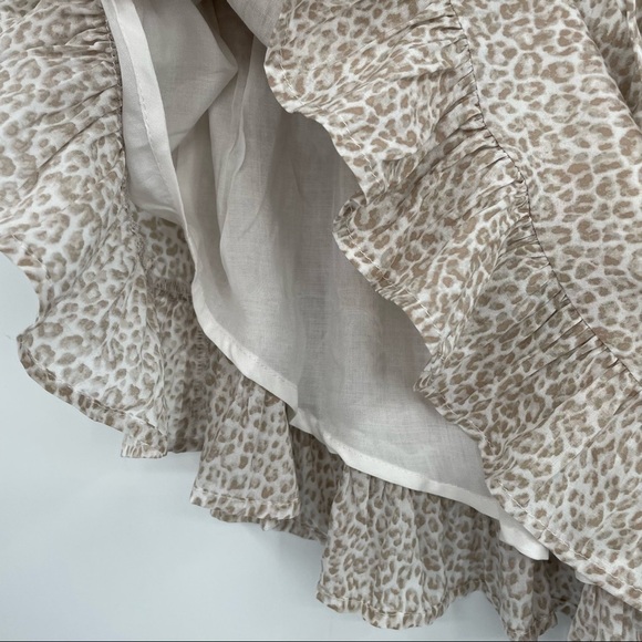 Olivaceous Animal Print Ruffled Skirt - Picture 9 of 10